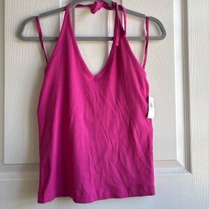 NWT- OLD NAVY | Hot Pink/ Magenta Women’s Halter Top- Large